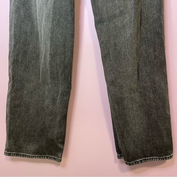 PacSun 90s Boyfriend Black Distressed Denim Straight Leg Jean Pants Size 28 - Picture 7 of 13